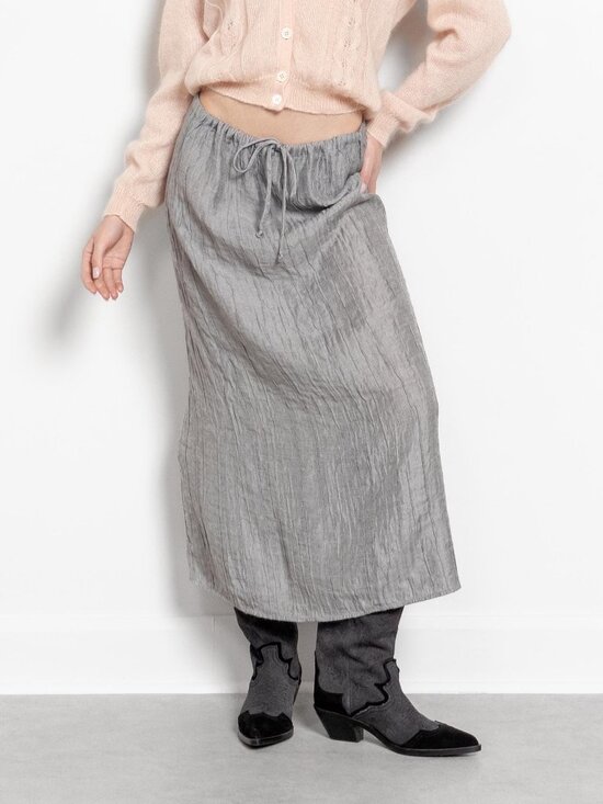 J. Jill Dresses & Skirts - CRINKLE LINEN MAXI Skirt Vintage Low Rise Light / Small Medium